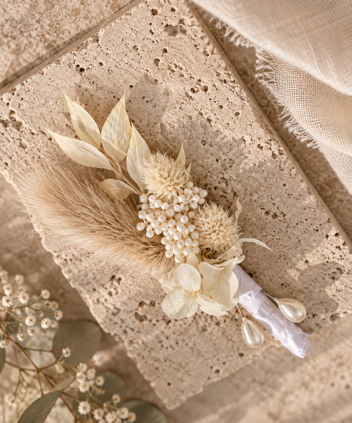 The Ivory Botanical Buttonhole