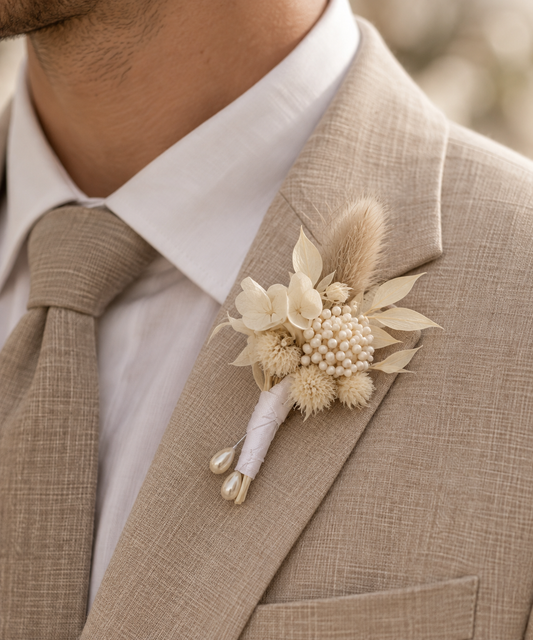 The Ivory Botanical Buttonhole